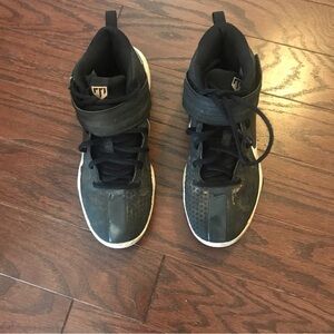 Nike Black High-Top cleats  with Velcro Strap